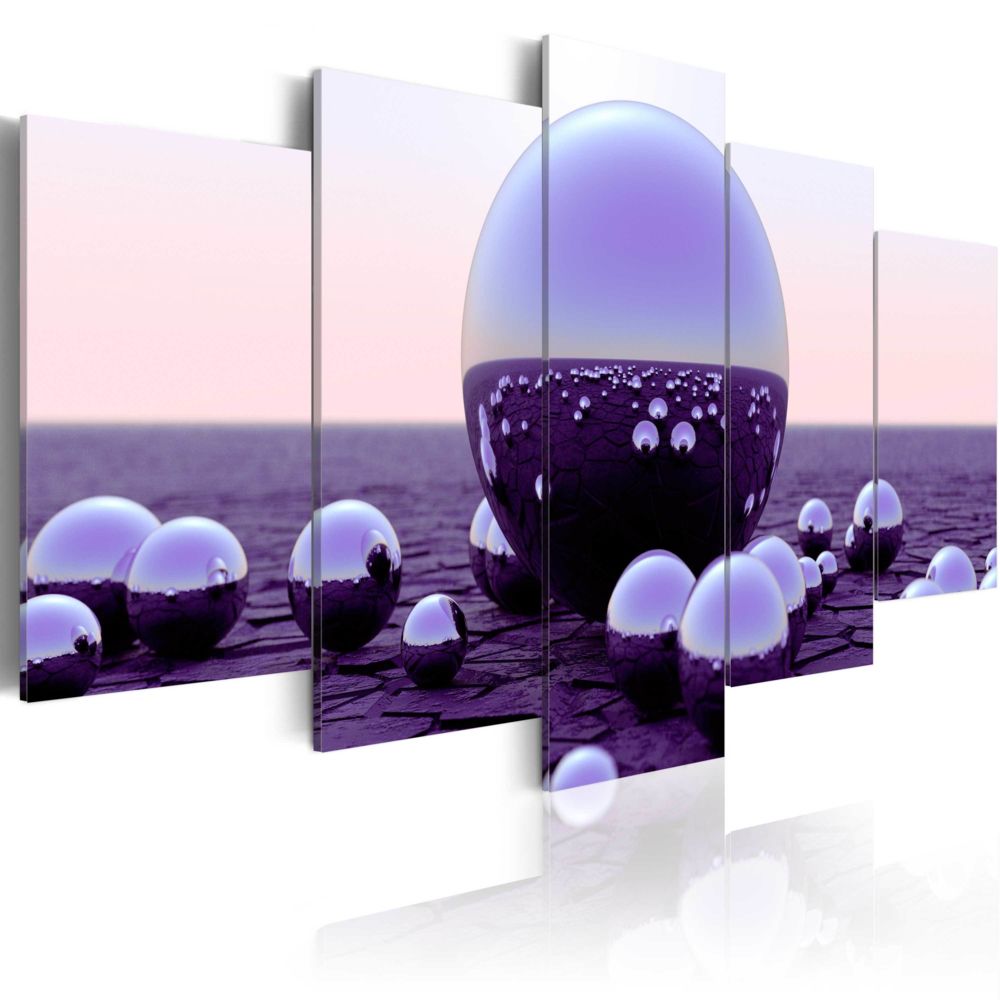 Bimago - Tableau - Purple Balls - Décoration, image, art | Abstraction | - Tableaux, peintures
