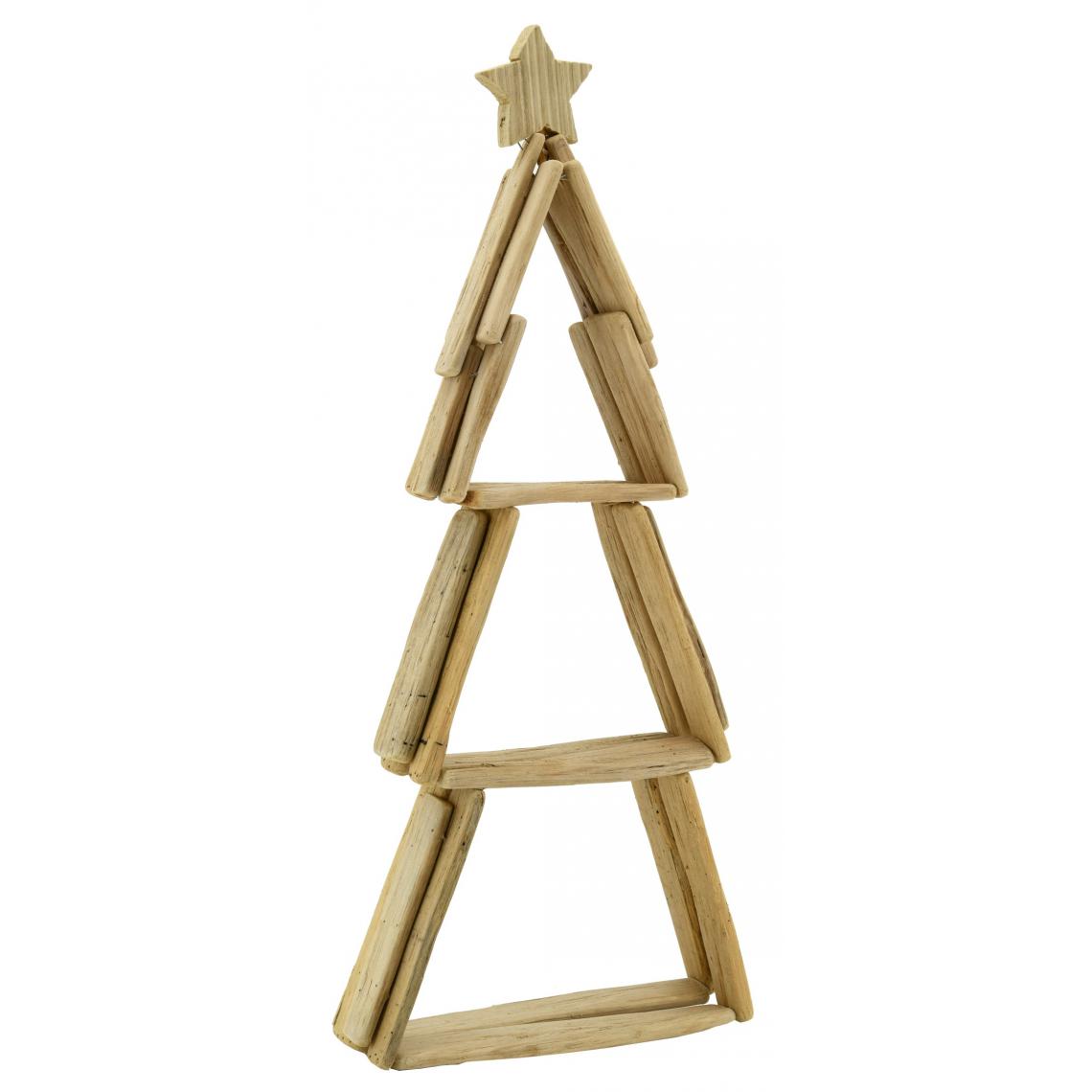 Aubry Gaspard - Sapin en bois flotté avec étoile - Décorations de Noël