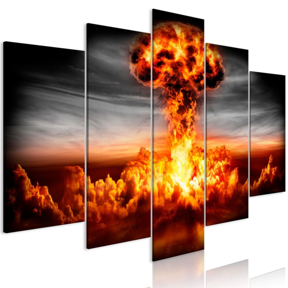 Artgeist - Tableau - Explosion (5 Parts) Wide 100x50 - Tableaux, peintures