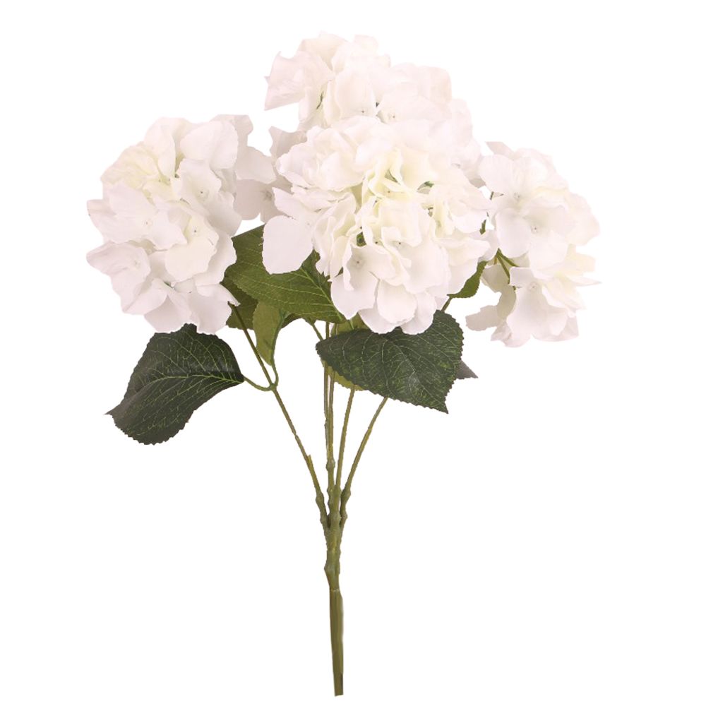 marque generique - Fleur artificielle fleur d'hydrangea bouquet de soie décoration maison décor blanc - Plantes et fleurs artificielles