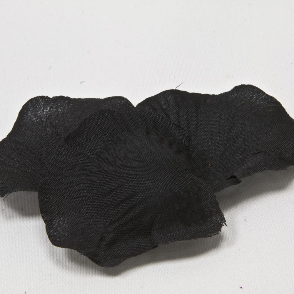 Visiodirect - Lot de 100 Pétales en tissu coloris Noir - 5,5 x 3,5 cm - Objets déco