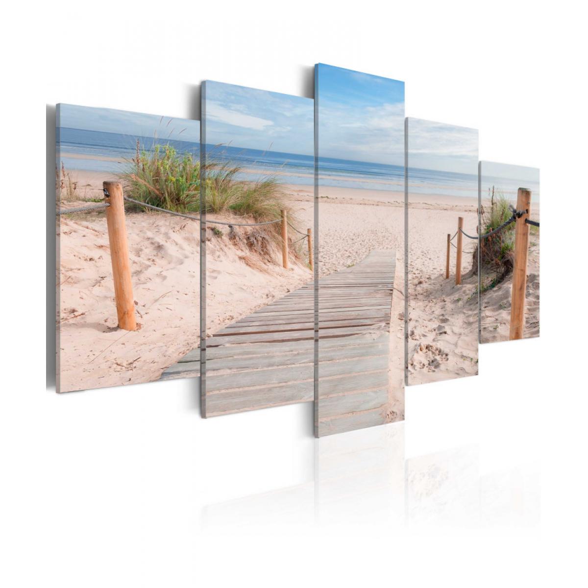 Artgeist - Tableau - Matinée sur la plage 100x50 - Tableaux, peintures