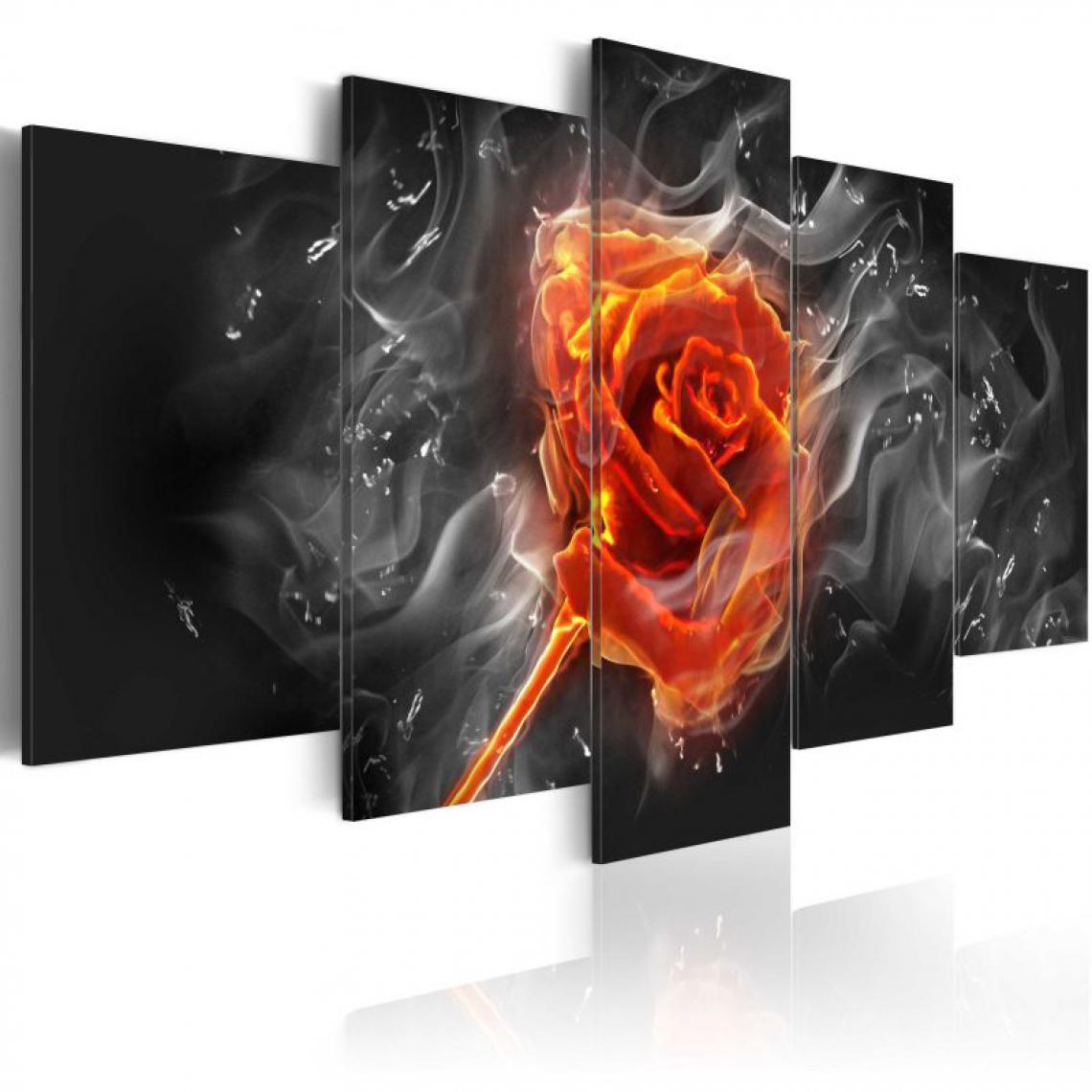 Artgeist - Tableau - Fiery Rose .Taille : 100x50 - Tableaux, peintures