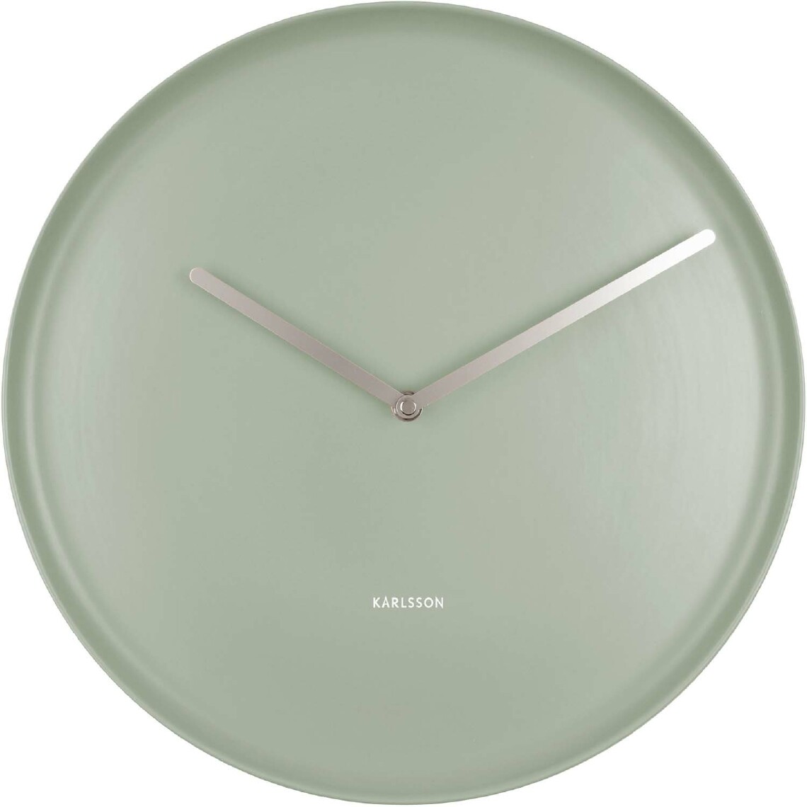 Karlsson - Horloge en porcelaine Plate 35 cm Vert jade - Horloges, pendules