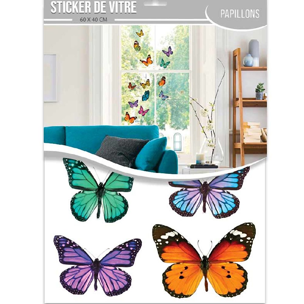 Sudtrading - Adhésifs de vitres papillons - Affiches, posters