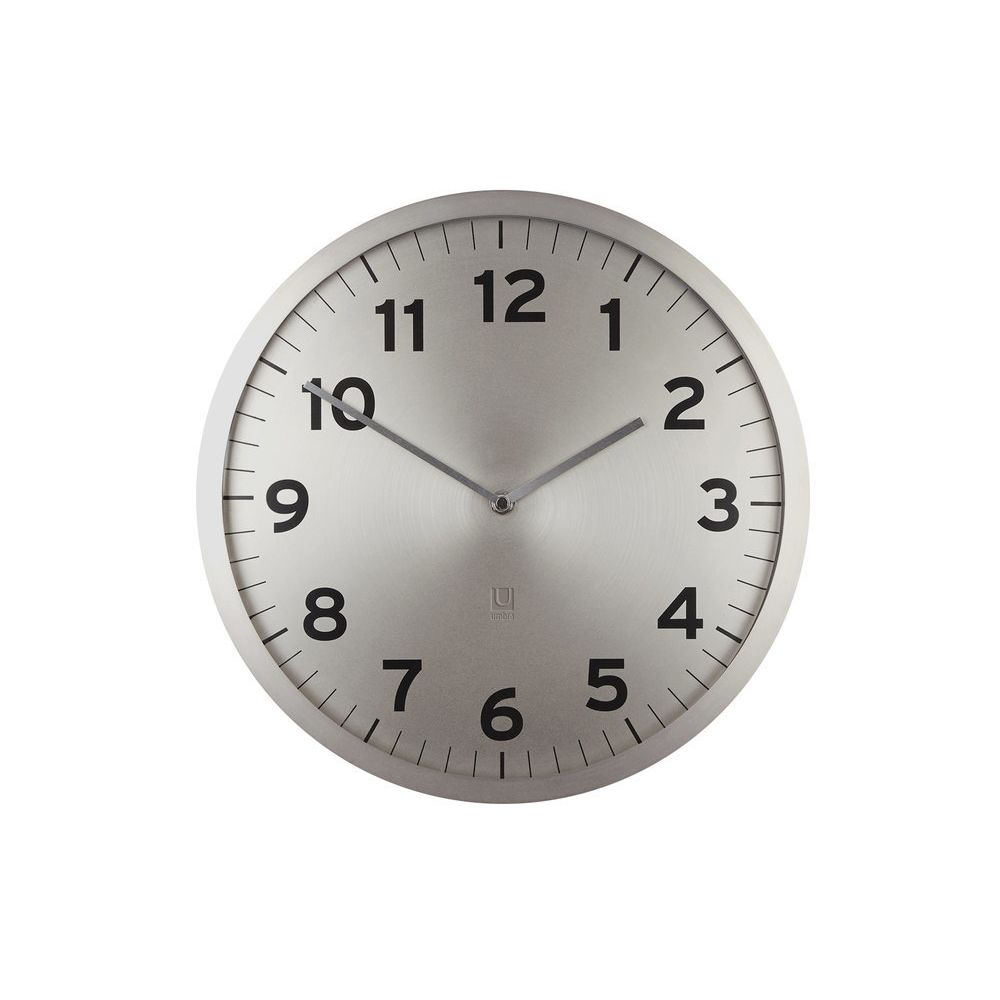 Sologne - Horloge murale ronde en acier et verre D.31cm ANYTIME - Horloges, pendules