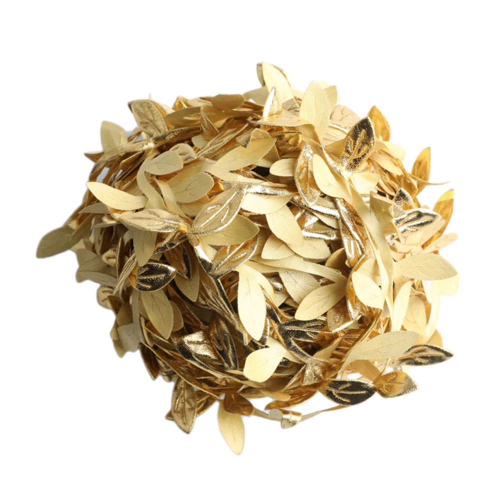 marque generique - Garniture artificielle de ruban de feuille de 20M / 65FT pour l'or de décoration de mariage de guirlande - Plantes et fleurs artificielles