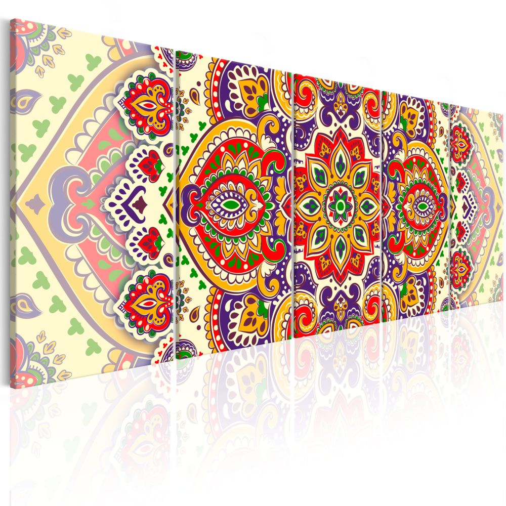 Bimago - Tableau - Colourful Ornament - Décoration, image, art | Zen | - Tableaux, peintures