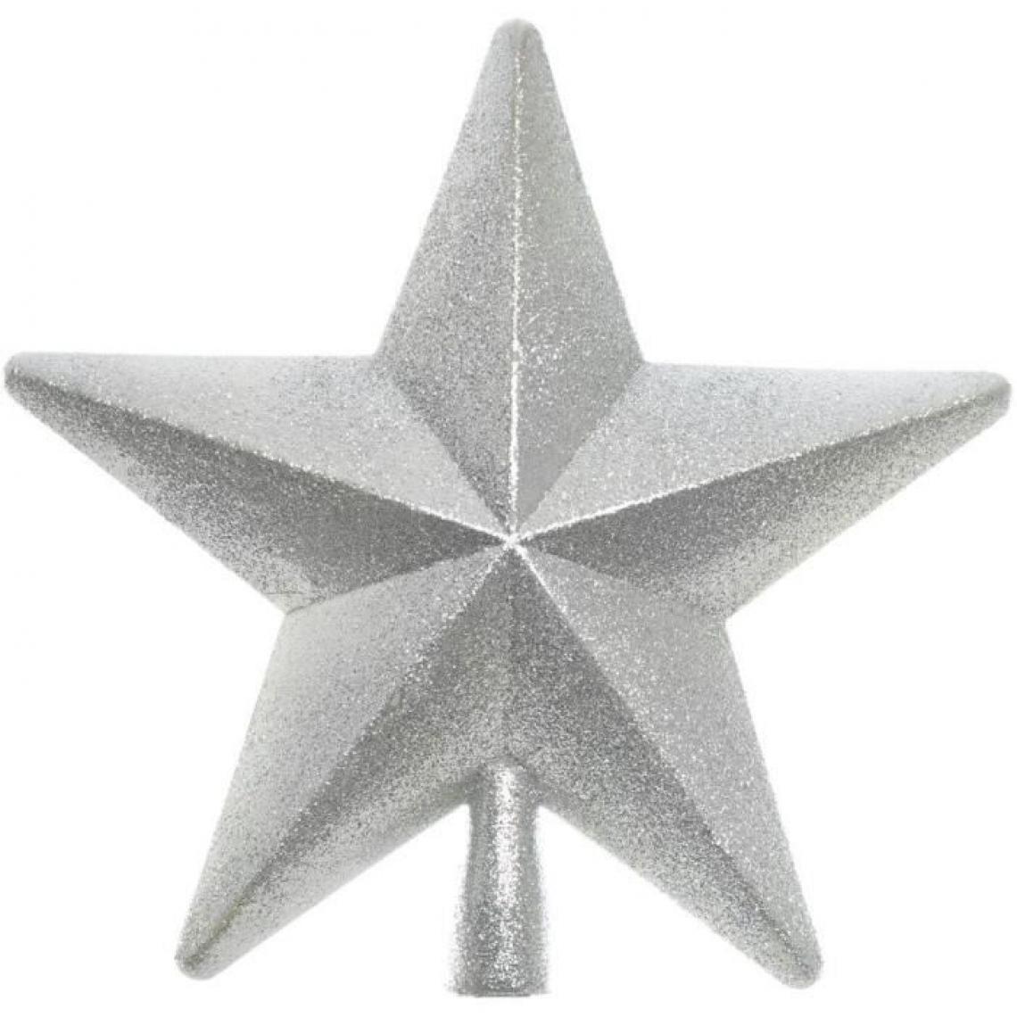 Cp International - Cimier étoile - Argent - Décorations de Noël