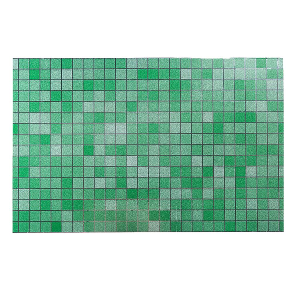 marque generique - feuille de papier d'aluminium de mosaïque auto-adhensive anti huile sticker mural de cuisine vert - Objets déco