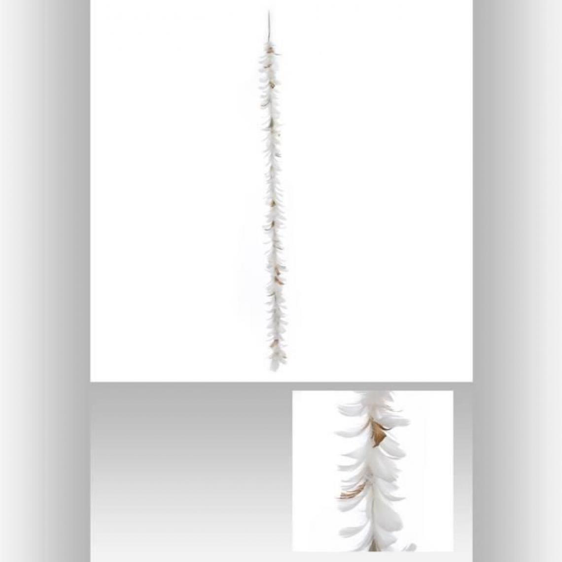 Icaverne - GUIRLANDE DE NOEL FEERIC LIGHTS & CHRISTMAS Guirlandes de Noël Plume - L 150 cm - Bicolore - Décorations de Noël