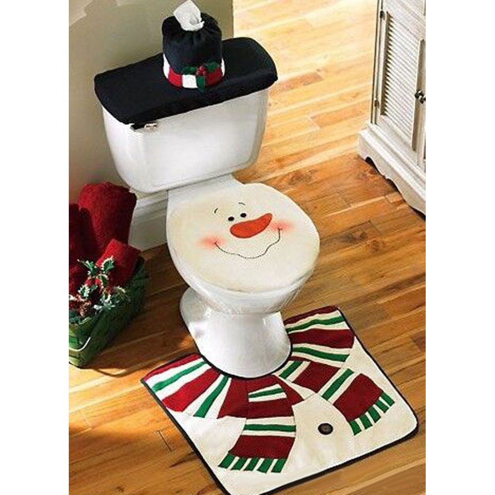 marque generique - couverture de siège de toilette - Décorations de Noël