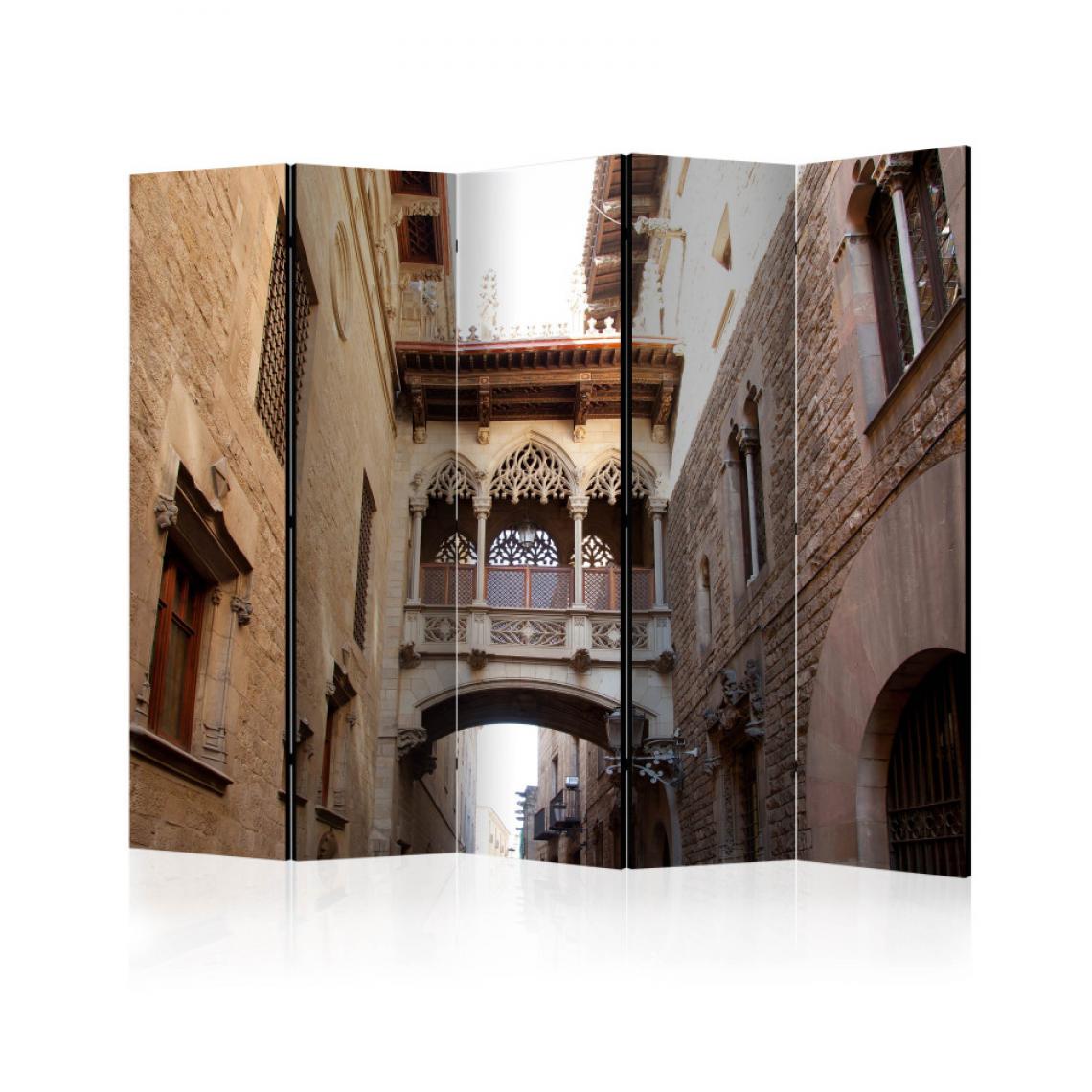 Artgeist - Paravent 5 volets - Barcelona Palau generalitat in gothic Barrio II [Room Dividers] 225x172 - Paravents