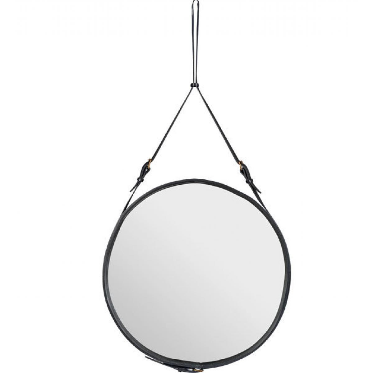 Gubi - Adnet miroir Circulaire - noir - Ø 70 cm - Miroirs