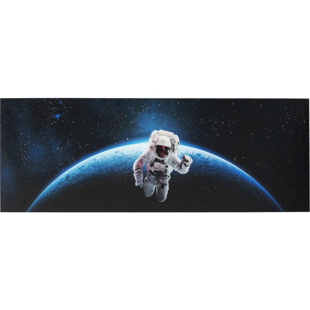 Karedesign - Tableau en verre Astronaute 80x240cm Kare Design - Tableaux, peintures