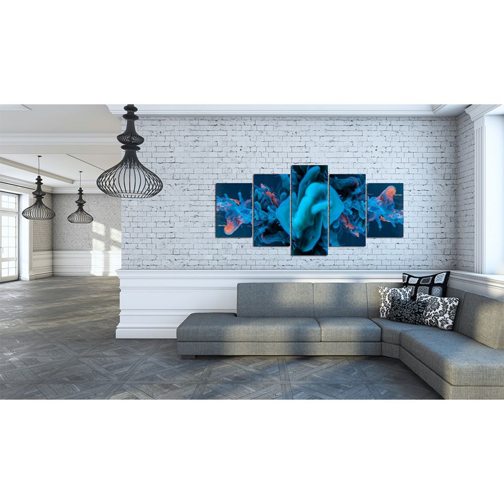 marque generique - 200x100 Tableau Abstraction Inedit Beneath the Blue - Tableaux, peintures