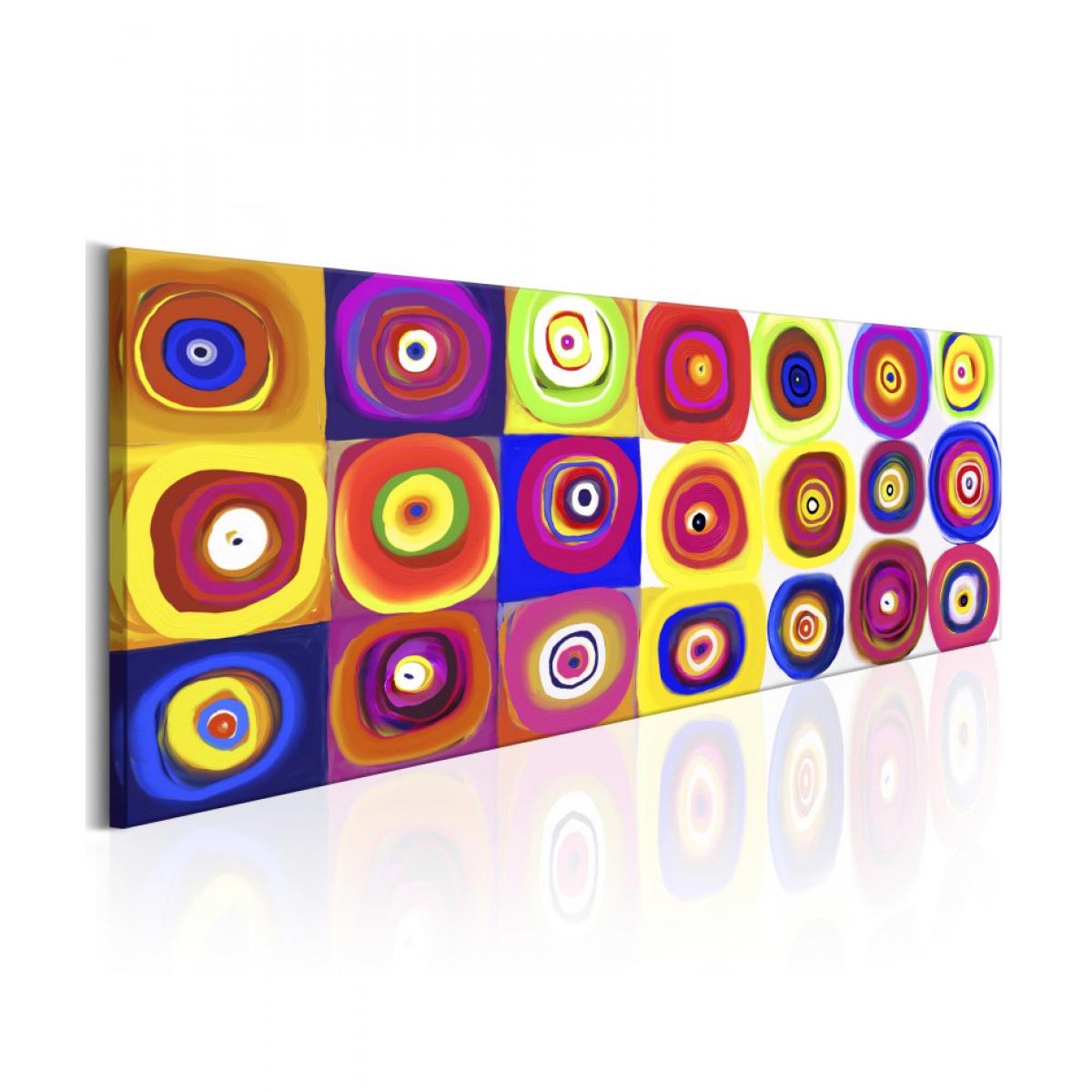 Artgeist - Tableau - Carrousel coloré 135x45 - Tableaux, peintures