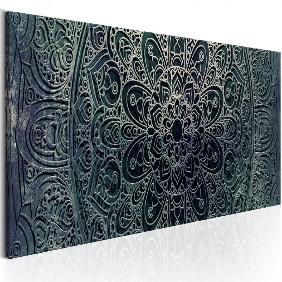 Artgeist - Tableau - Mandala: Malachite Calm .Taille : 150x50 - Tableaux, peintures
