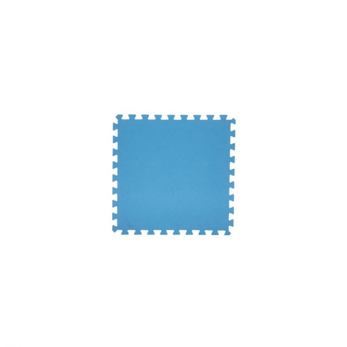 Ac-Deco - Lot de 8 dalles de sol modulables - Piscine - 50 x 50 cm - Bleu - Tapis