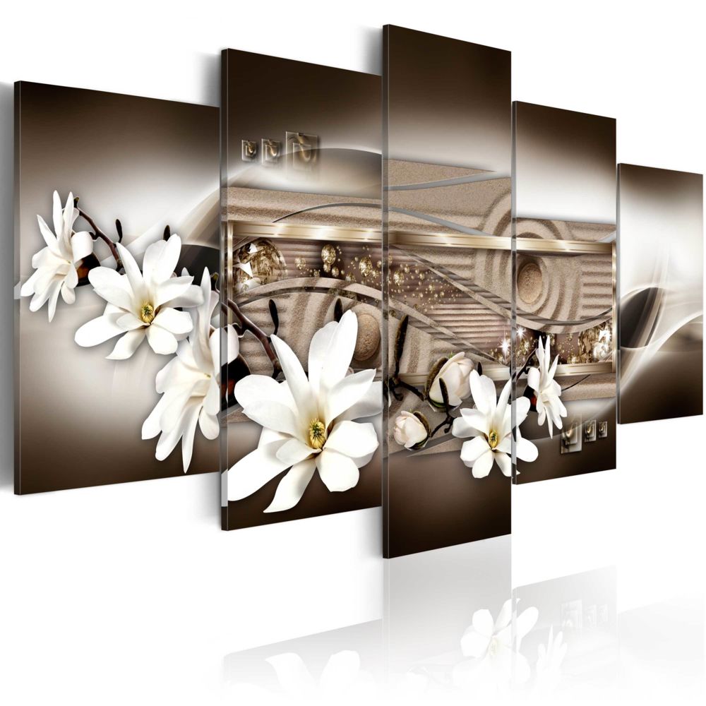 Bimago - Tableau - Sensual Bronze - Décoration, image, art | Abstraction | Fleurs et plantes | - Tableaux, peintures