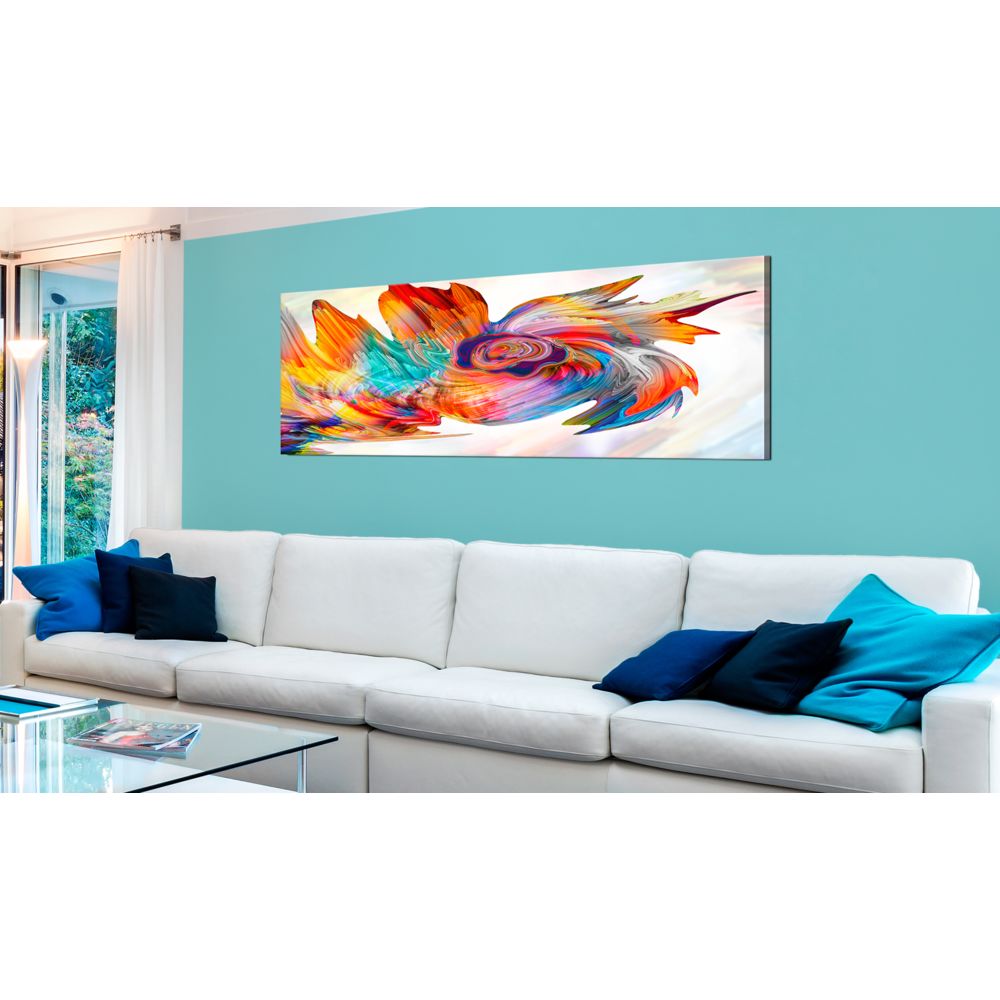 marque generique - 150x50 Tableau Multicolores Abstraction Magnifique Colourful Cyclone - Tableaux, peintures