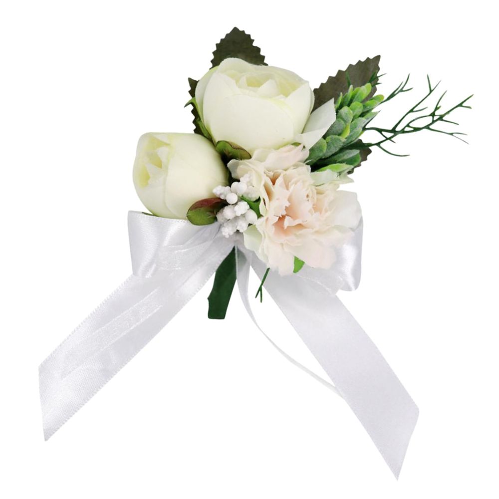 marque generique - Broche de corsage de fleur artificielle mariée mariage marié broche Europe rétro - Plantes et fleurs artificielles