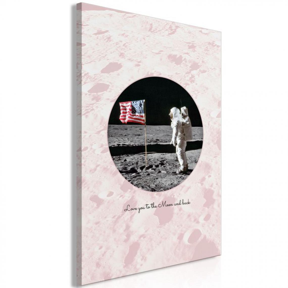 Paris Prix - Tableau Imprimé Love You To the Moon & Back 40 x 60 cm - Tableaux, peintures