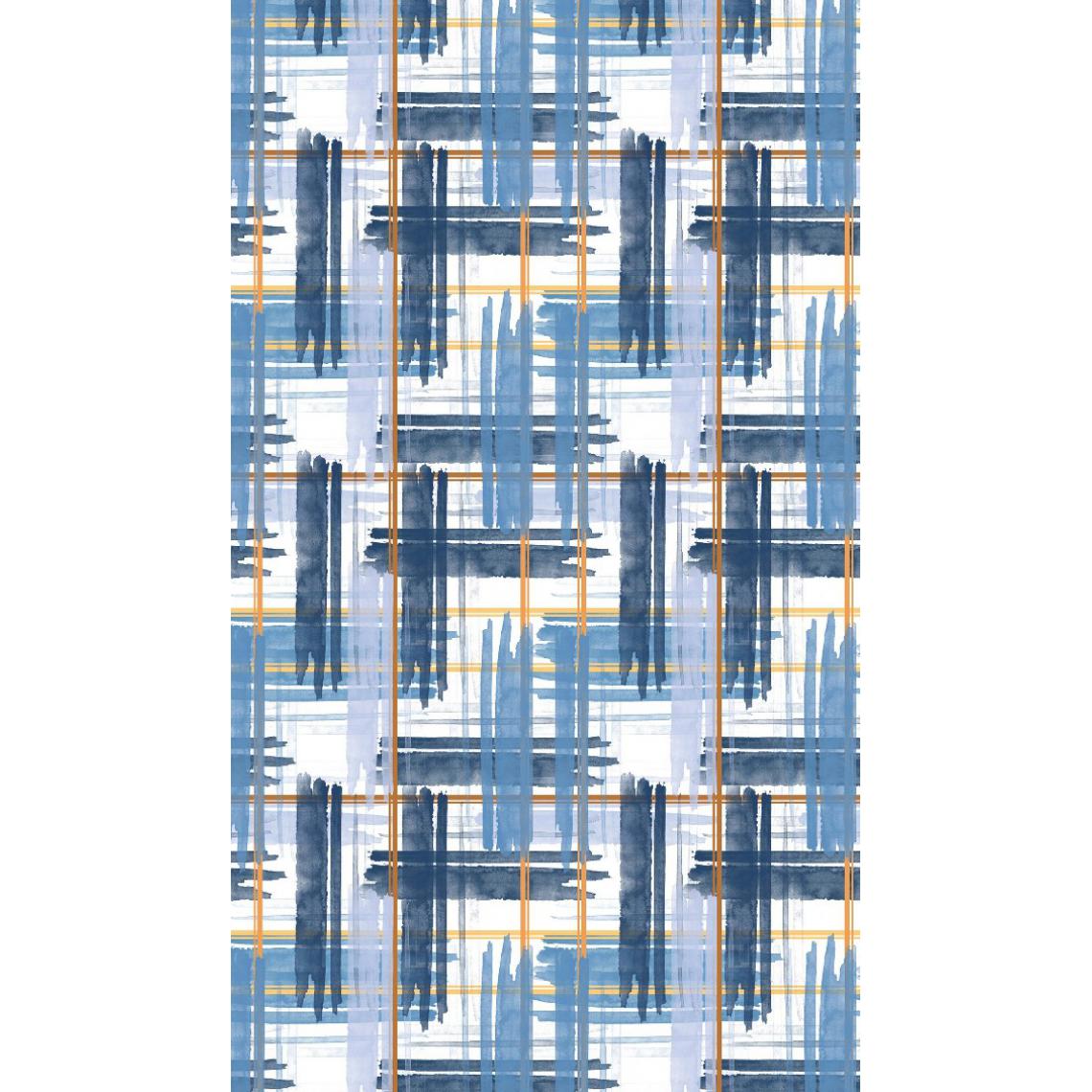 Homemania - HOMEMANIA Tapis Imprimé Labyrinth 1 - Géométrique - Décoration de Maison - Antidérapant - Pour Salon, séjour, chambre à coucher - Multicolore en Polyester, Coton, 60 x 100 cm - Tapis