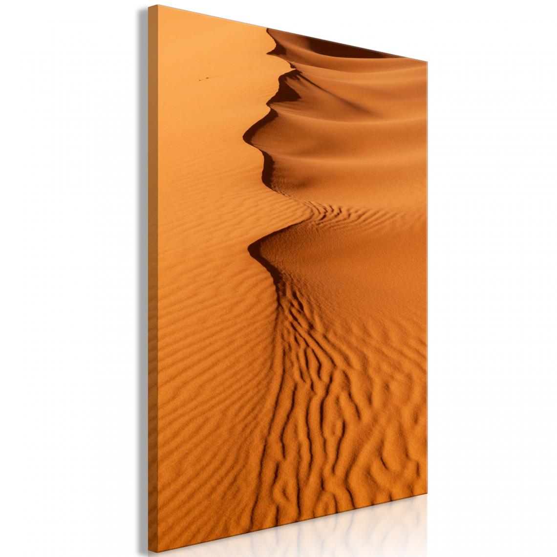 Decoshop26 - Tableau sur toile décoration murale image imprimée cadre en bois à suspendre Formes de sable (1 partie) Vertical 60x90 cm 11_0007287 - Tableaux, peintures