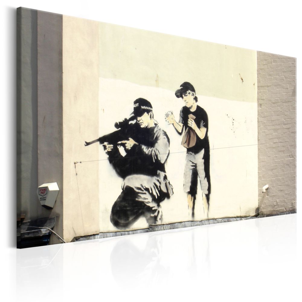 Bimago - Tableau - Sniper and Child by Banksy - Décoration, image, art | Art urbain | - Tableaux, peintures