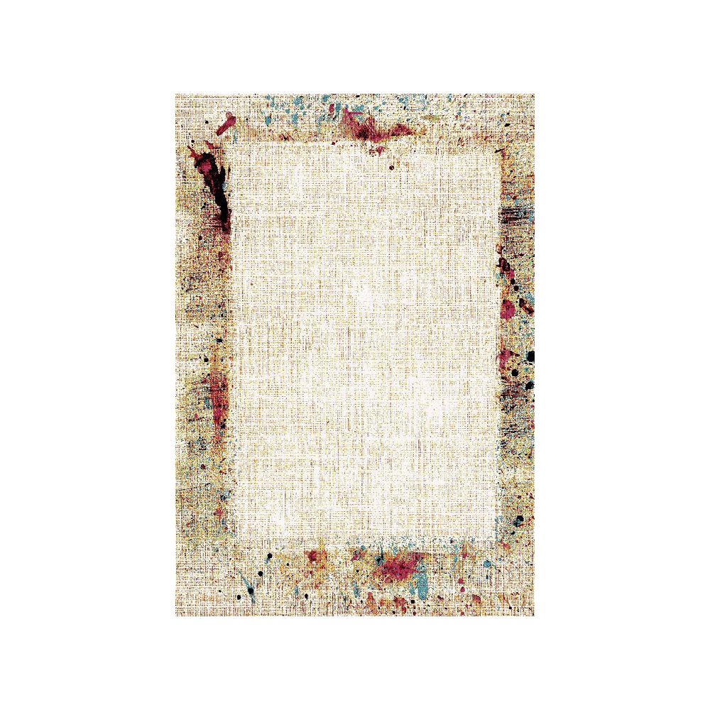 Kasalinea - Tapis de salon beige design WILLOW - L 200 cm - Tapis