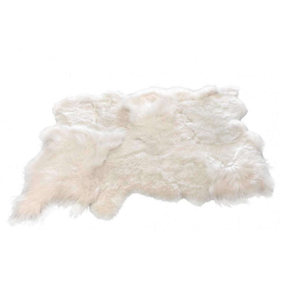 Dansmamaison - Tapis Mouton Blanc Large - L 200 x l 300 x H 0 cm - Tapis