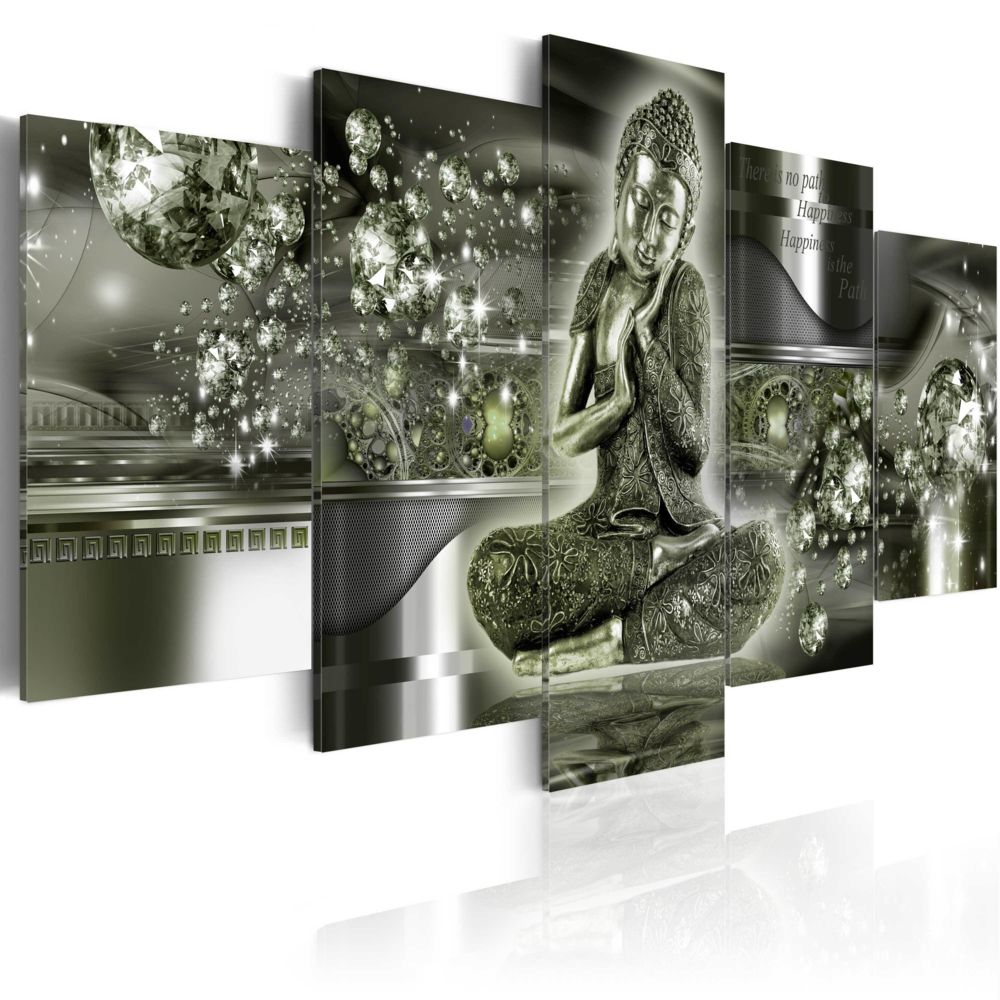 Bimago - Tableau - Buddha smeraldo - Décoration, image, art | Abstraction | - Tableaux, peintures