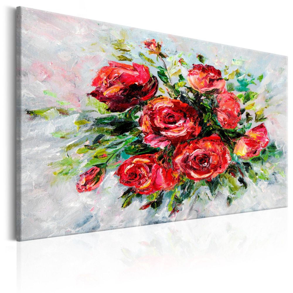 Artgeist - Tableau - Flowers of Love 90x60 - Tableaux, peintures
