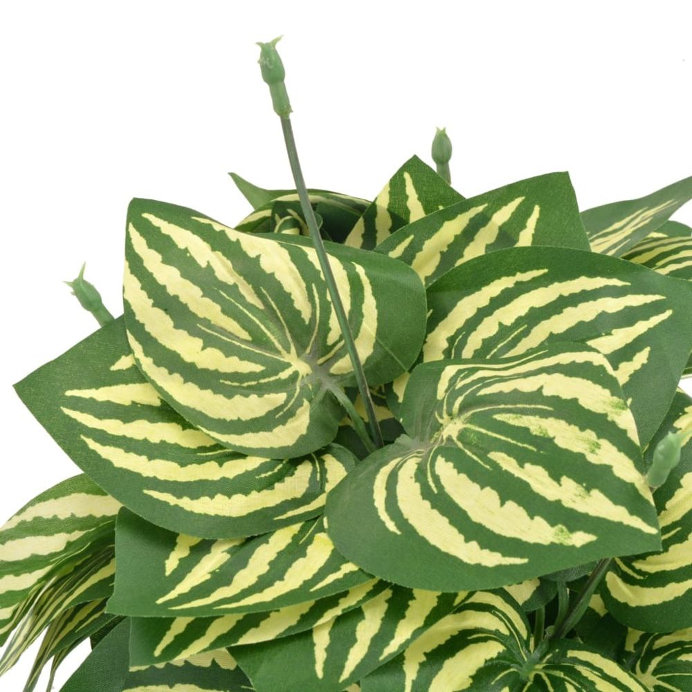 marque generique - Icaverne - Fleurs & plantes artificielles serie Plante artificielle Feuilles de pastèque avec pot Vert 45 cm - Plantes et fleurs artificielles