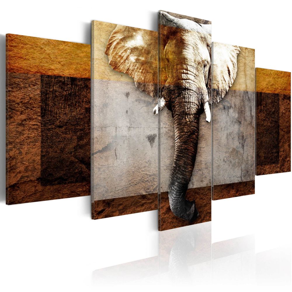 Bimago - Tableau - Strength of Africa - Décoration, image, art | Animaux | Éléphants | - Tableaux, peintures