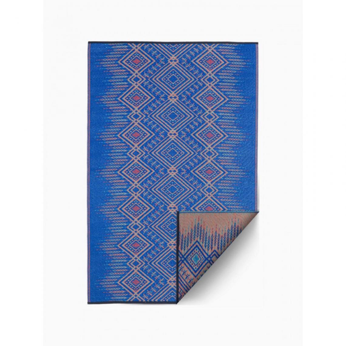 Ac-Deco - Tapis Jodhpur - L 120 x l 180 cm - Bleu - Tapis