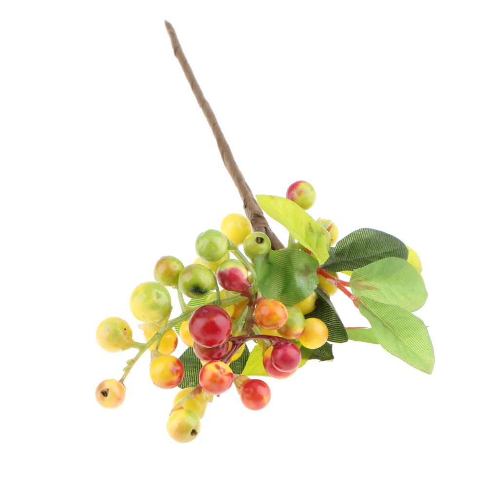 marque generique - faux artificielle en plastique fruits baies branches maison café décor orange - Plantes et fleurs artificielles