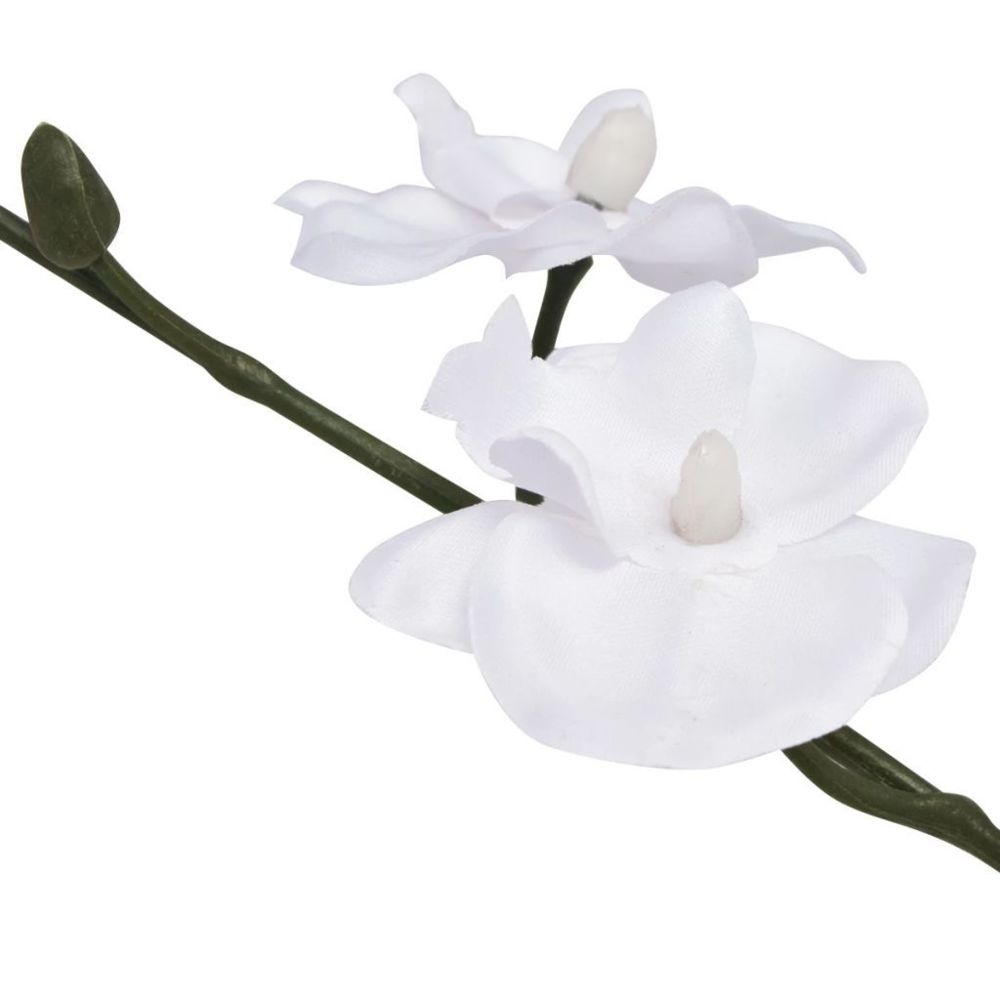 marque generique - Icaverne - Fleurs et plantes artificielles categorie Plante artificielle avec pot Orchidée 30 cm Blanc - Plantes et fleurs artificielles