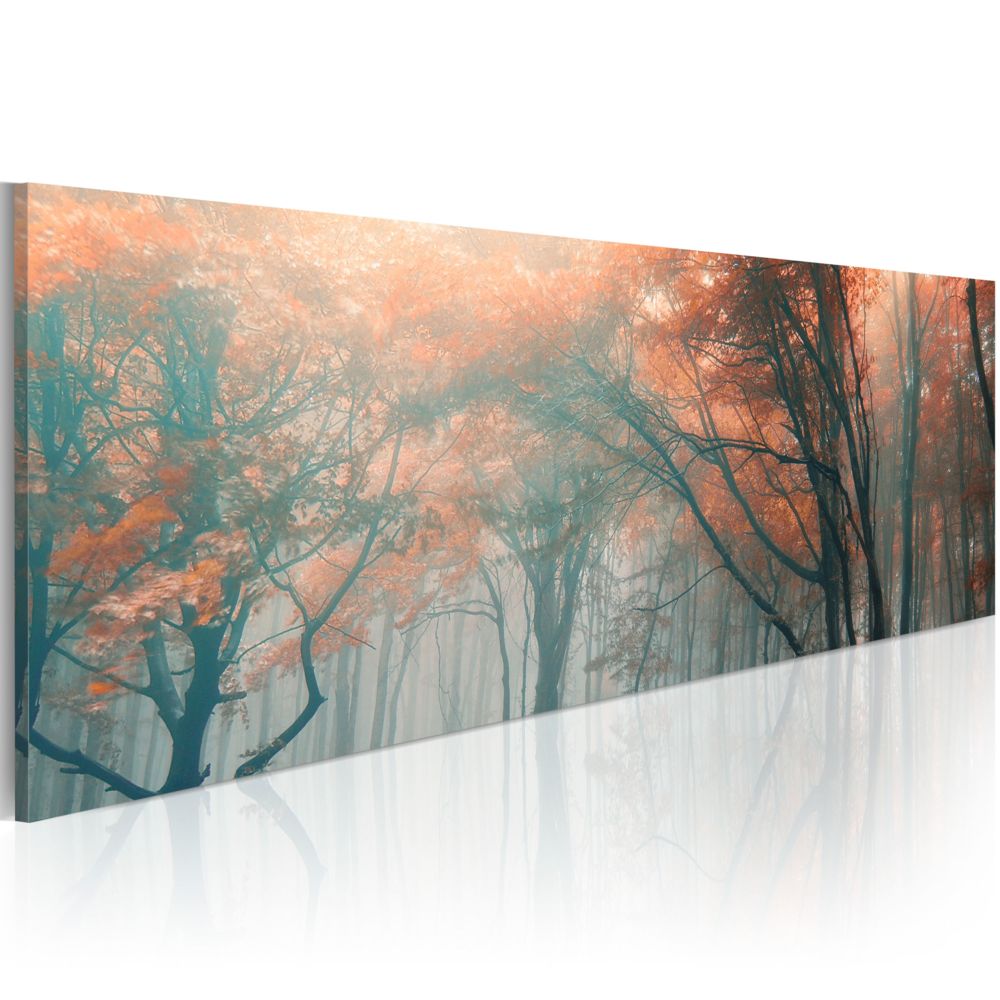 Bimago - Tableau - Brouillard d'automne - Décoration, image, art | Paysages | Forêt | - Tableaux, peintures