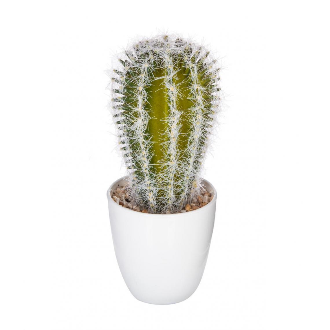 Atmosphera, Createur D'Interieur - Atmosphera - Plante artificielle Cactus en pot H 18 cm - Plantes et fleurs artificielles