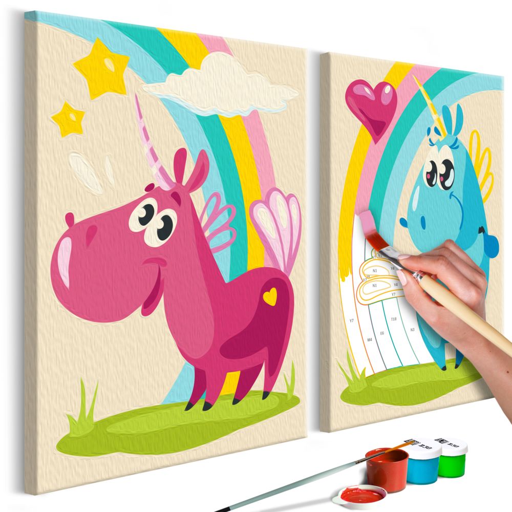 marque generique - 33x23 Tableau à peindre par soi-même Kits de peinture pour enfants Inedit même - Tableaux, peintures
