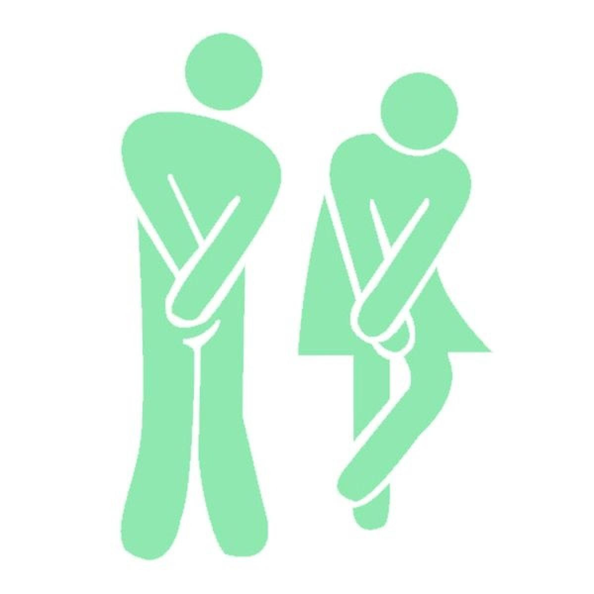 Totalcadeau - Stickers pour Toilettes homme et femme Fluorescents - Objets déco