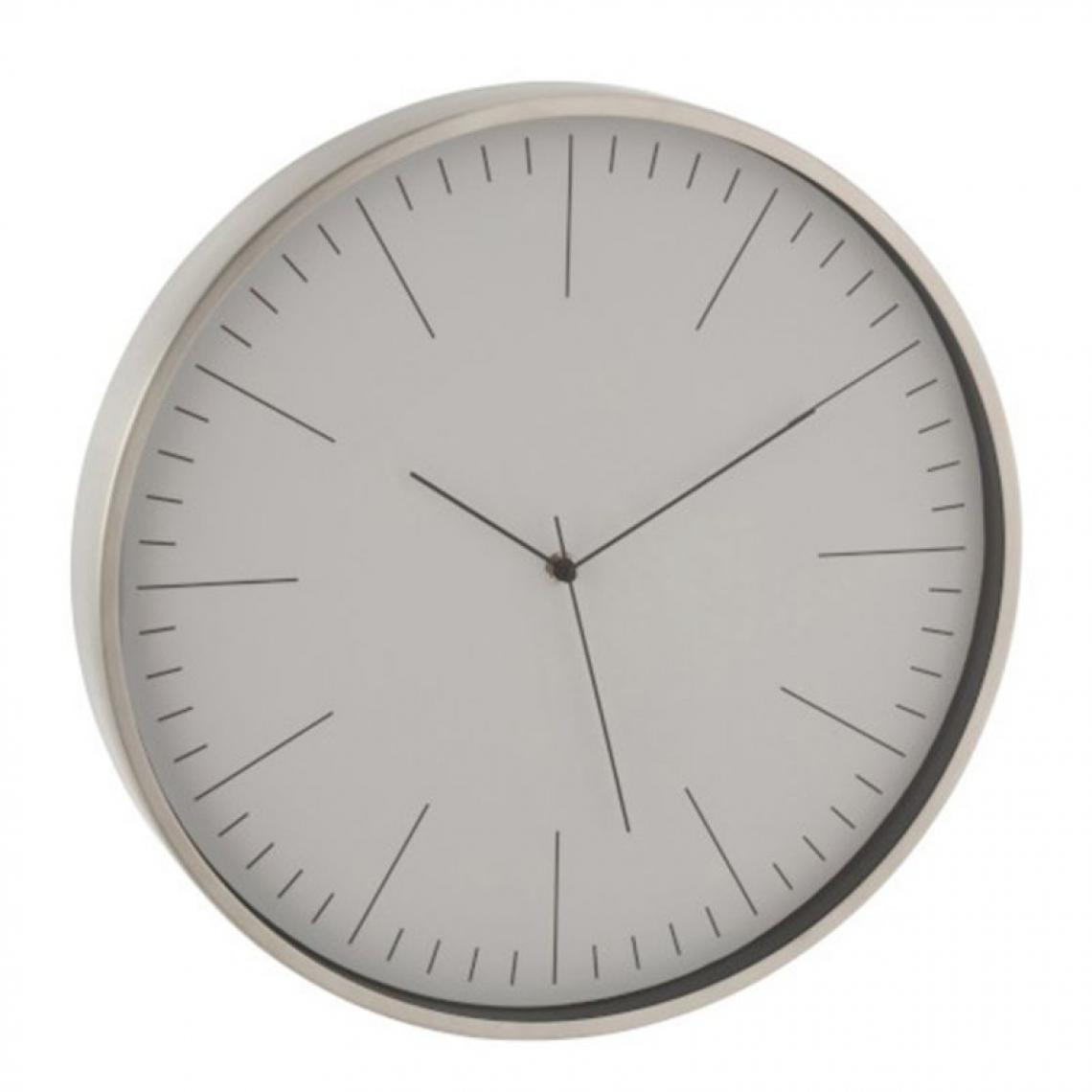 Paris Prix - Horloge Murale Design Ronde Gerbert 41cm Gris - Horloges, pendules
