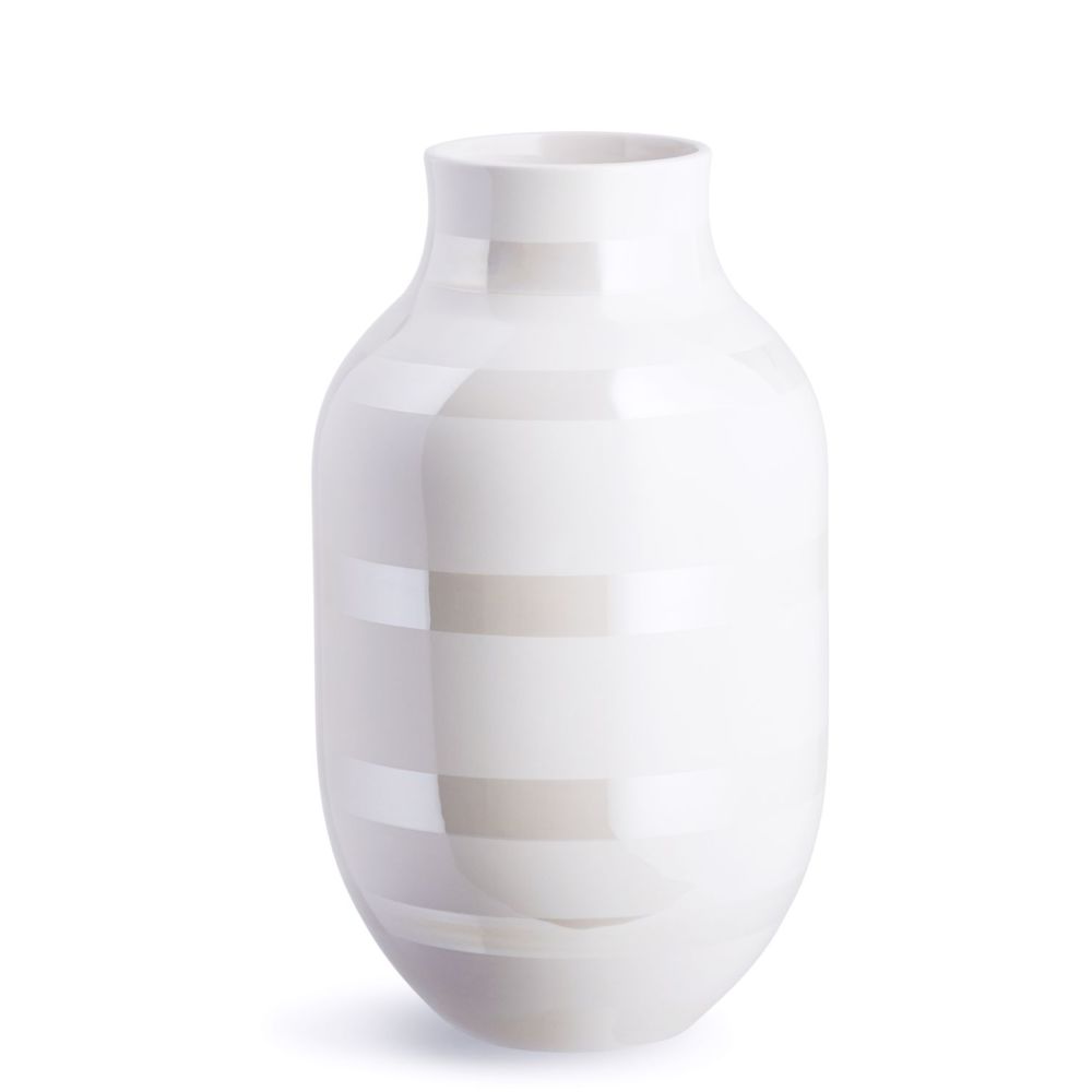Kahler Design - Vase en céramique Omaggio - H 30,5 cm - nacre - Vases