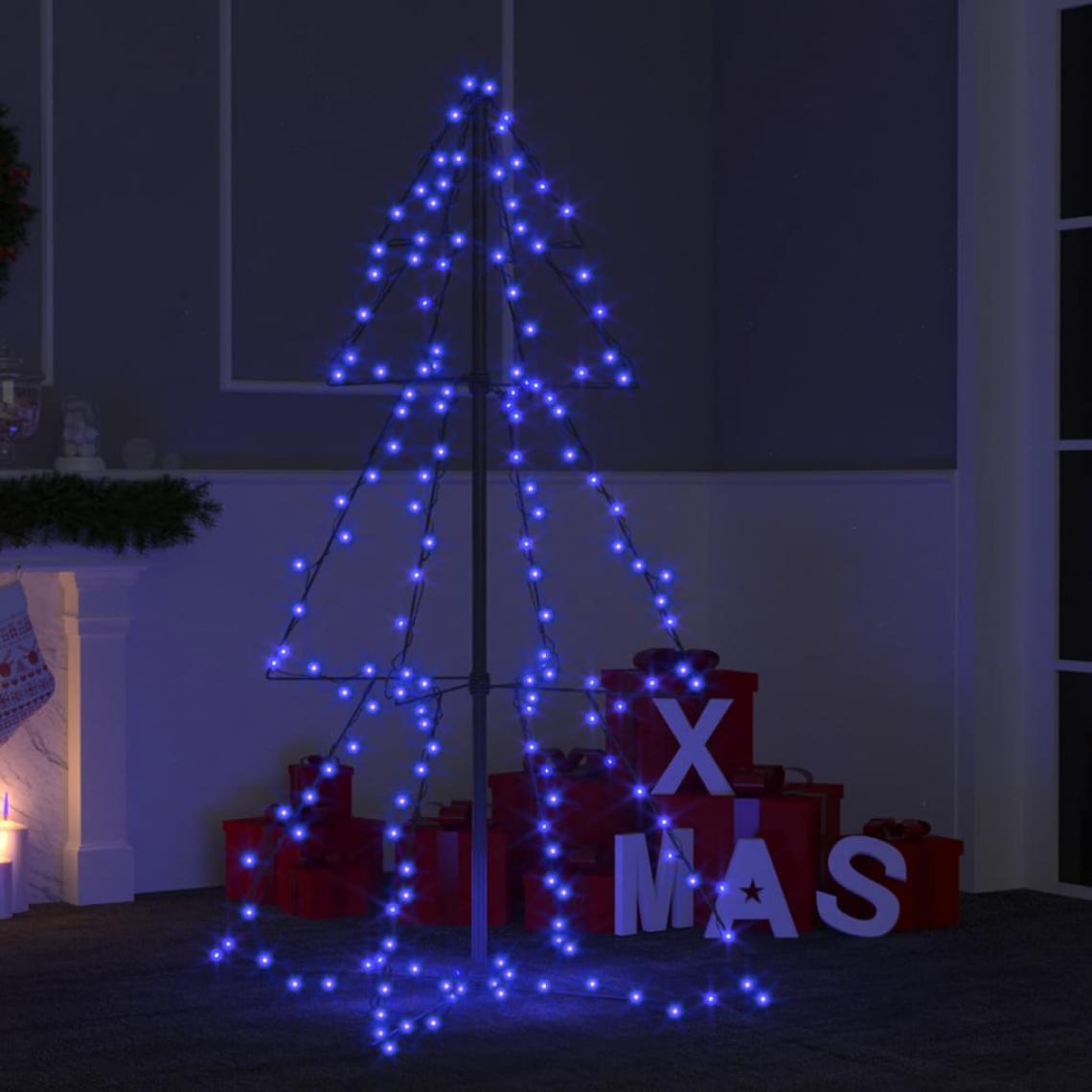 Vidaxl - vidaXL Arbre de Noël cône 160 LED d'intérieur/d'extérieur 78x120 cm - Sapin de Noël