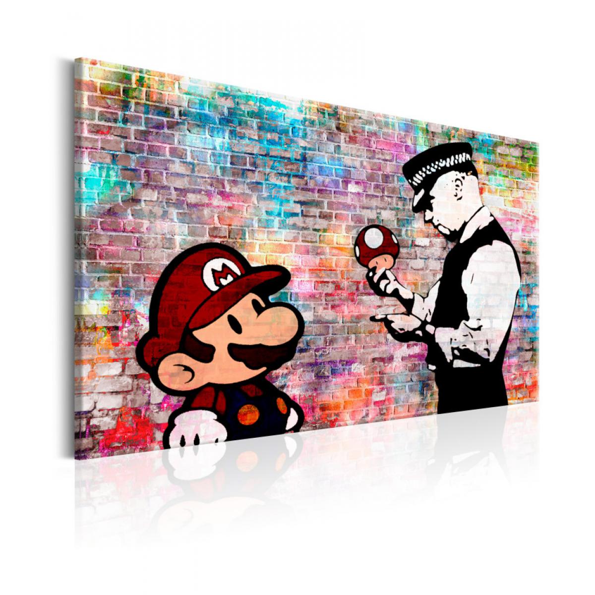 Artgeist - Tableau - Banksy: Colourful Brick 120x80 - Tableaux, peintures