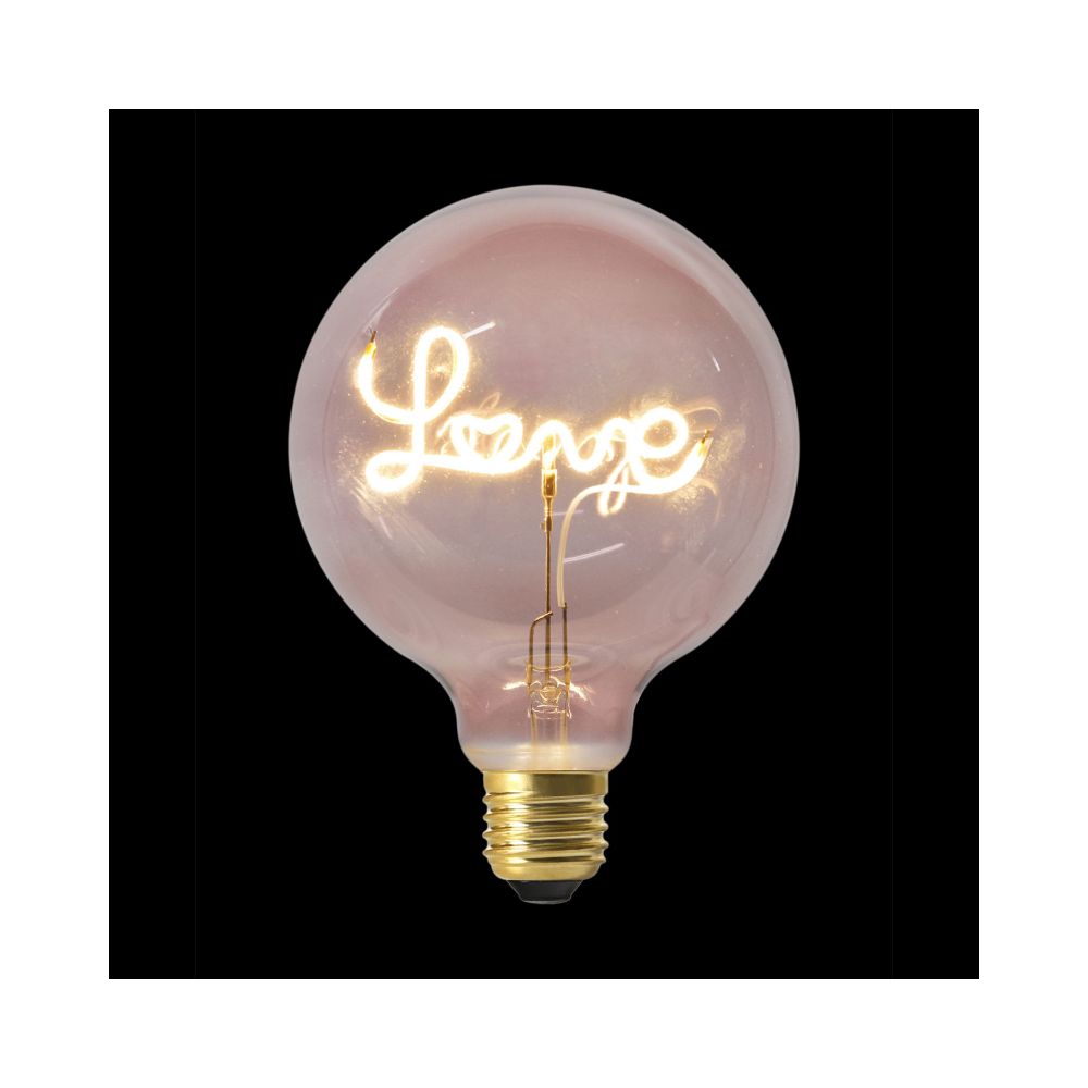 marque generique - Ampoule décorative LOVE - Rose - LED E27 4W equivalent 19W - Décorations de Noël