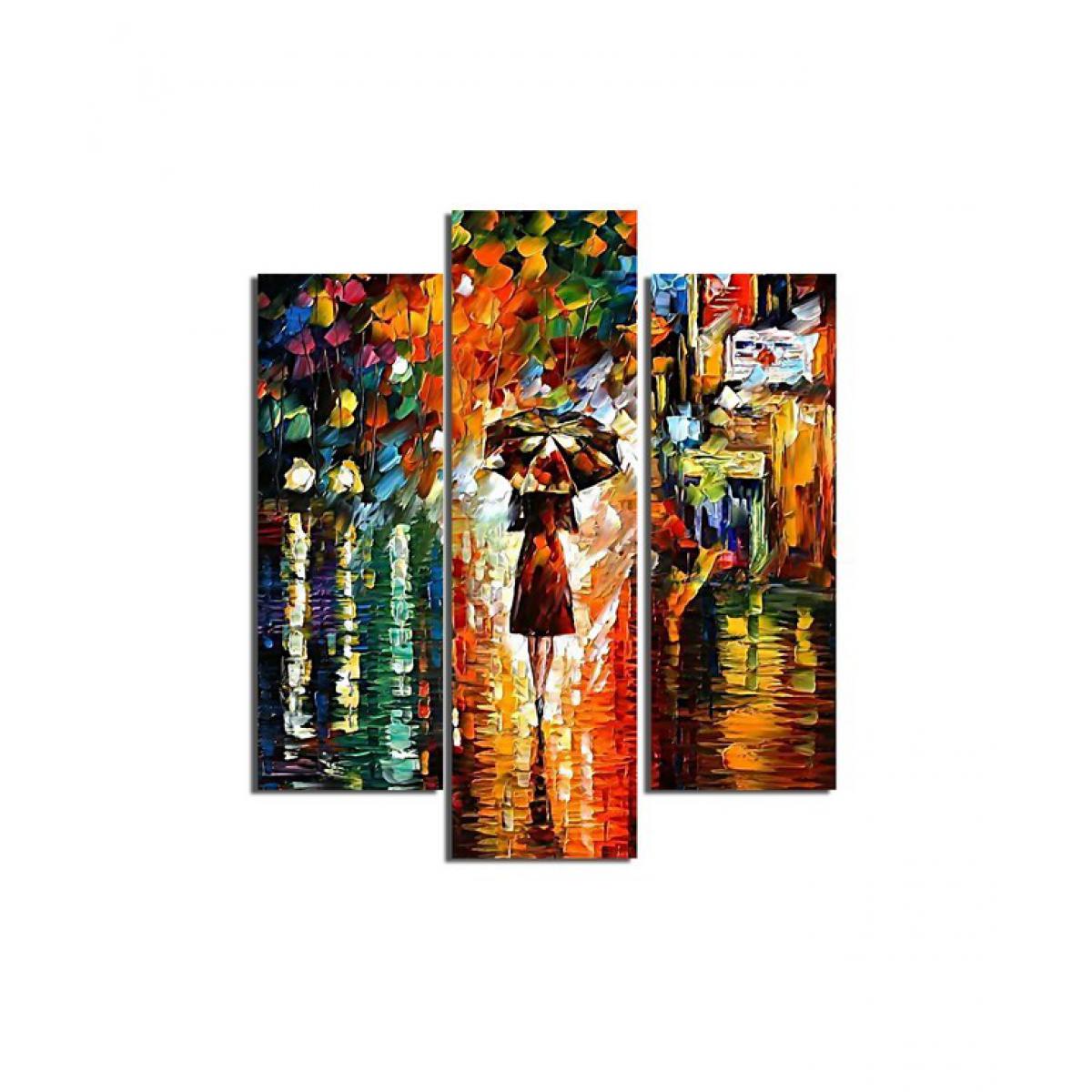 Homemania - HOMEMANIA Tableau Parapluies - 3 pièces - Art et graffiti - du salon, de la chambre - Multicouleur en MDF, 57 x 0,3 x 60 cm - Tableaux, peintures