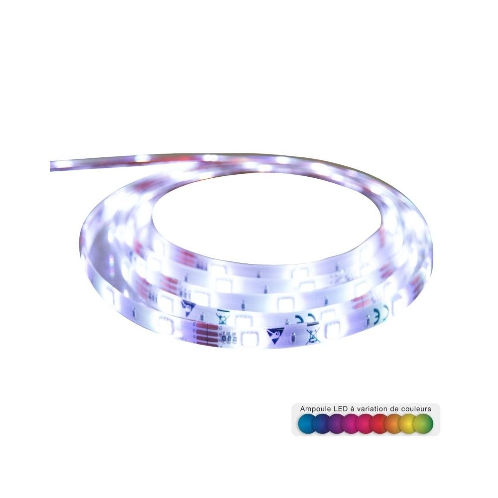 marque generique - Ruban LED télécommandé - 500 x 1 x 0.4 cm - Multicolore - Décorations de Noël
